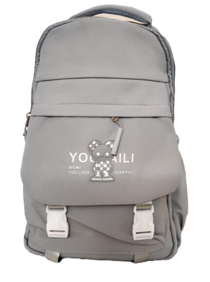 Smart school collage bags - Gray & white